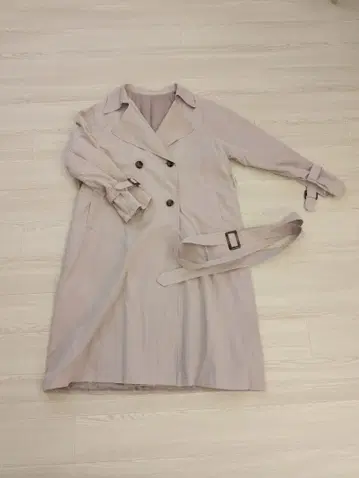 M 사이즈 롱 코트 폴리에스테르