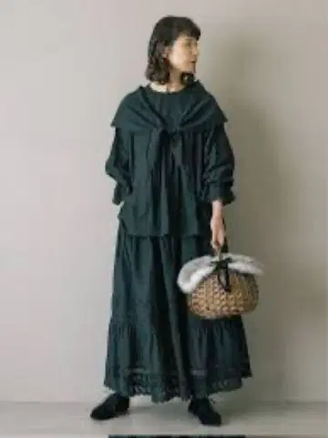 레어! 사만사 모스모스 kazumi 콜라보 블랙 셋업