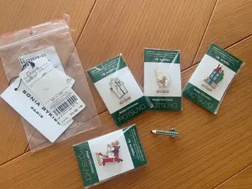 미사용 마츠야 긴자 무민 소니아 리키엘 핀 배지 5개 세트