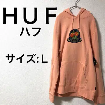 [새상품급] HUF 후드티 핑크 L 사이즈