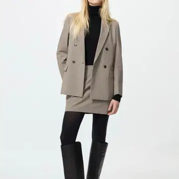 [ 익명 배송 ] 셋업 S 유니클로 더블 자켓 스코트