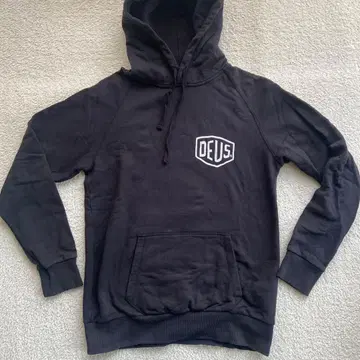 DEUS 블랙 후드티 후드 부착 데우스 엑스 마키나
