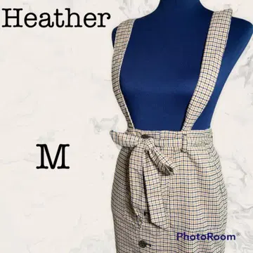 [ Heather ] 헤더 오버롤 스커트 점프 스커트 M 2way 타이트