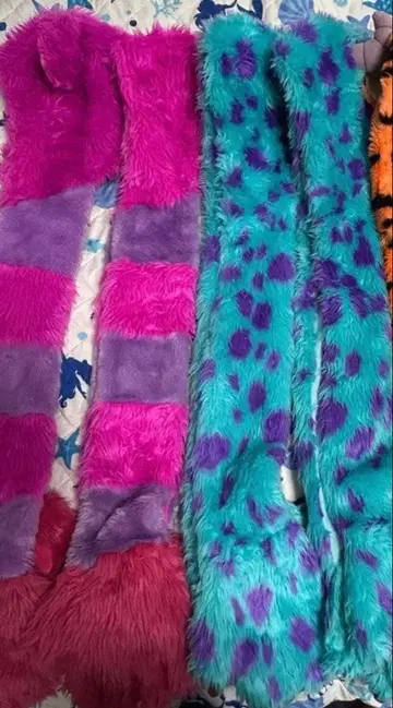 체셔 고양이 머플러 캡 2개 샐리 머플러 캡 2개