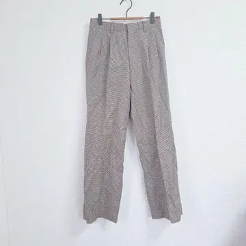 maxfit 글렌체크 스트레이트 팬츠 73 여성용