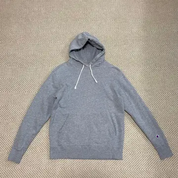 Champion 그레이 후드 부착 후드티 L size