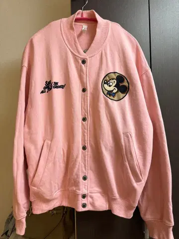DISNEY'S 미키마우스 자켓 두꺼운 원단 헤비 자수