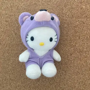 홋카이도 한정 헬로키티 라벤더 포푸리 키체인 봉제 인형 곰
