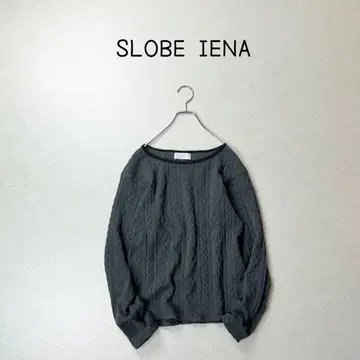SLOBE IENA 니트소 스웨터 그레이