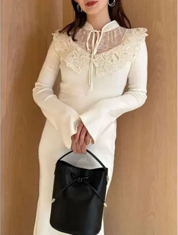 Snidel 자수 레이스 원피스