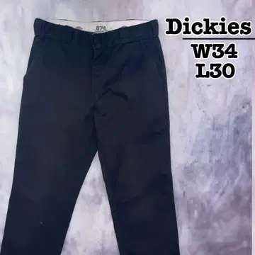 Dickies 874 워크 팬츠 블랙 스트레이트 W34 L30 구제 의류
