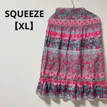 새상품급 SQUEEZE 플로럴 슬리브리스 미니 원피스 [ XL ]