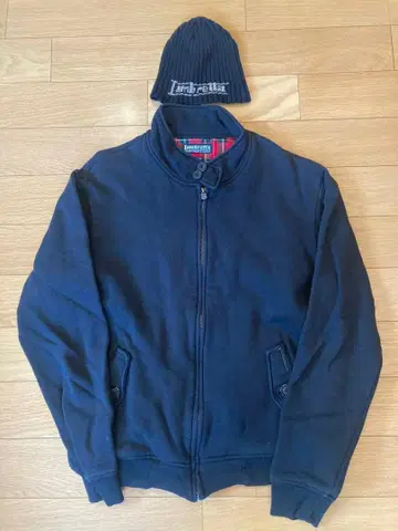 Lambretta 네이비 점퍼 X Large 니트 모자 포함