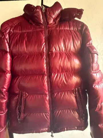 MAYA 다운 자켓 와인 레드