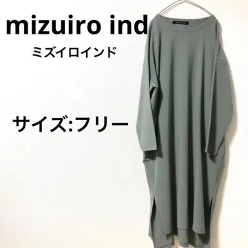 [새상품급] mizuiro ind 롱 원피스 그린 프리 사이즈