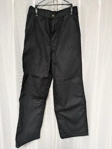 무인양품 나무 열매에서 만든 카포크 혼방 캔버스 와이드 팬츠 S 사이즈