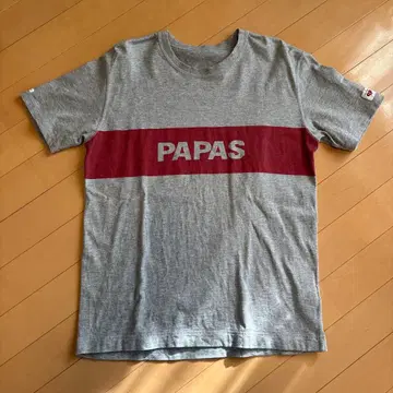 PAPAS 그레이 빨간색 T셔츠 S사이즈 오랑우탄