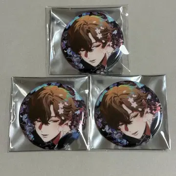 카제리 타유 첫 개인전 [여명창조] 비바렌 고무 캔뱃지 3개 세트