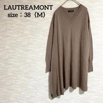 LAUTREAMONT 니트 원피스 [ M ] 무릎 기장 비대칭 0981