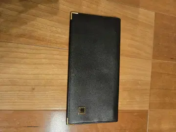 dunhill 블랙 가죽 장지갑