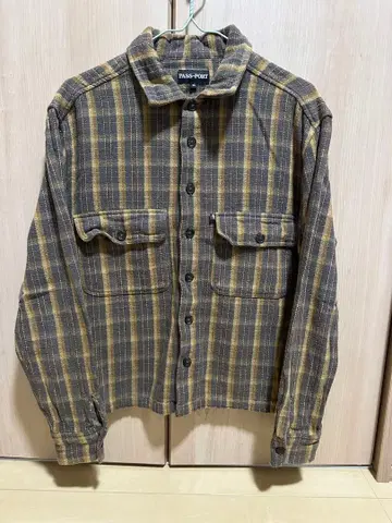 PASS~PORT 체크 긴팔 셔츠