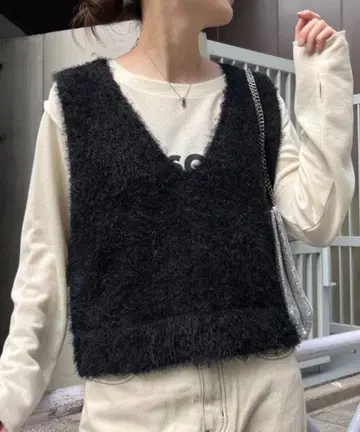 CIAOPANIC TYPY 믹스 페더 얀 크롭  베스트