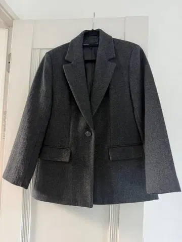 헤링본 울 블렌드 스트레이트 블레이저 ZARA 자라