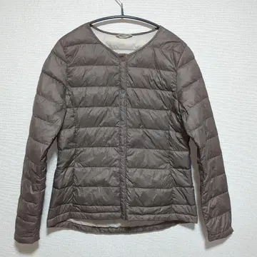 브라운 다운 자켓 버튼 포함 황금 비율 여성용 S