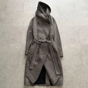 딸리아또레 롱 코트 후드 하운드투스 40 벨트 DAISY 더블