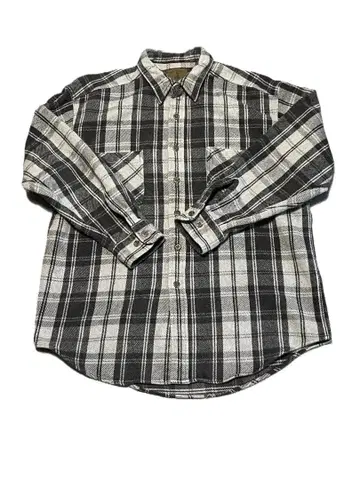 ST.JOHNS'BAY 헤비 플란넬 셔츠 구제 의류 그레이 계열