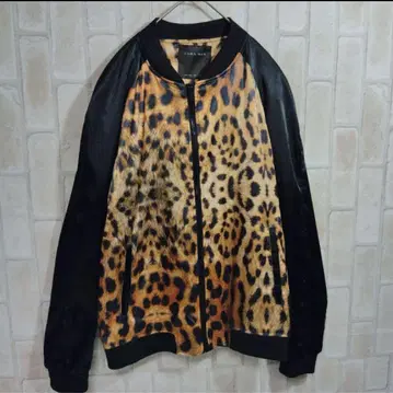 자라 ZARA 스카잔 올 패턴 레오파드 MA-1