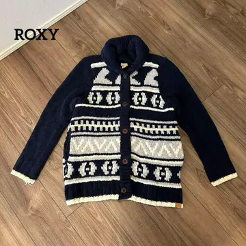 ROXY 네이비 플리스 가디건 M