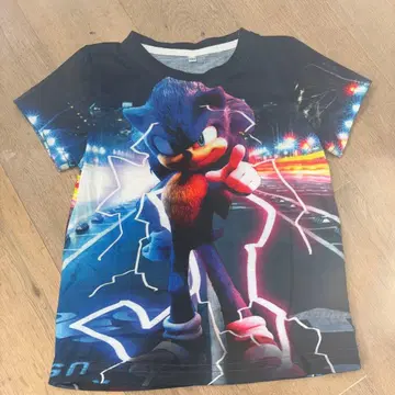 소닉 더 헤지혹 티셔츠 120사이즈