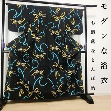 ZF-1232 유카타 잠자리 모던 하이센스 손바느질 면 멋쟁이