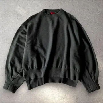 DES PRES 울 폴리에스테르 크루넥 풀오버 카키 S