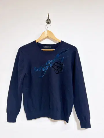 INGEBORG 잉게보그 긴팔 니트 스웨터 네이비