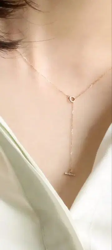 k10 Lilas T자 목걸이