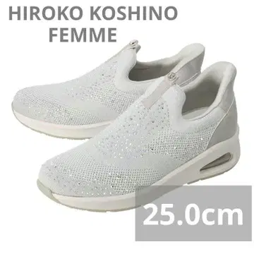 HIROKO KOSHINO 엘레강트 에어 밑창 스니커즈 25cm 그레이