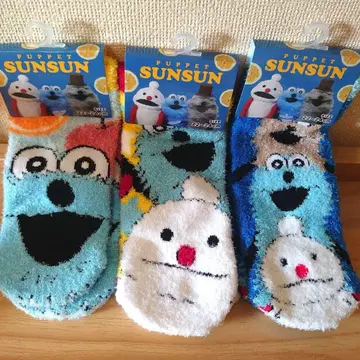 PUPPET SUNSUN 캐릭터 삭스 3족 세트