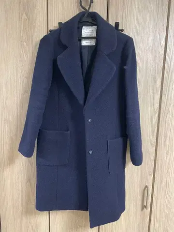 Heather 네이비 코트