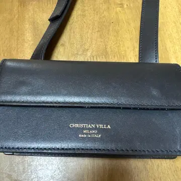 CHRISTIAN VILLA 블랙 숄더백
