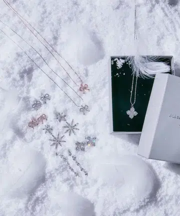 JILL by JILL STUART Cubic 푸치 리본 목걸이