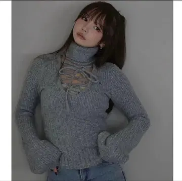 andmary Lulu 세트 탑 그레이