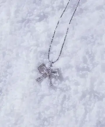 JILL by JILL STUART Cubic 푸치 리본 목걸이