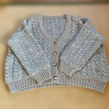 [ 새상품급 ] 쿨 카리안 니트 가디건 그레이