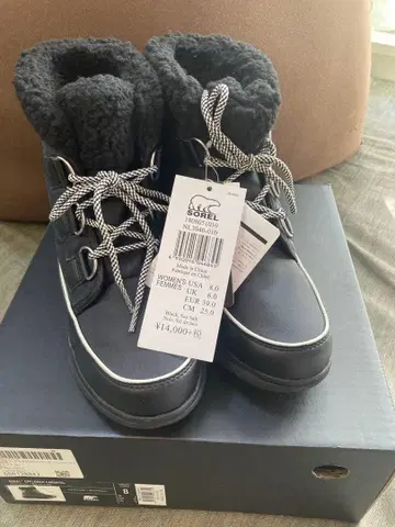 SOREL 블랙 부츠 여성용 8.0 미사용