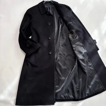 새상품급[캐시미어 100% XL 사이즈 블랙]스텐카라 코트 히요쿠 롱