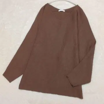 LOUNIE 루니 돌먼 V넥 니트 풀오버 판초풍 F