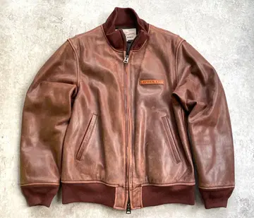 Avirex 아비렉스 카우탱커 가죽 자켓 L 가슴 택