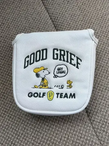 퍼터 커버 화이트 스누피 말렛형 골프 PEANUTS